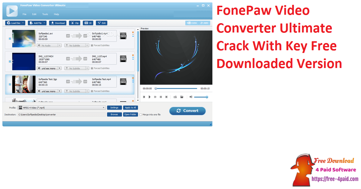 FonePaw Video Converter Ultimate Crack With Key Free Downloaded Version