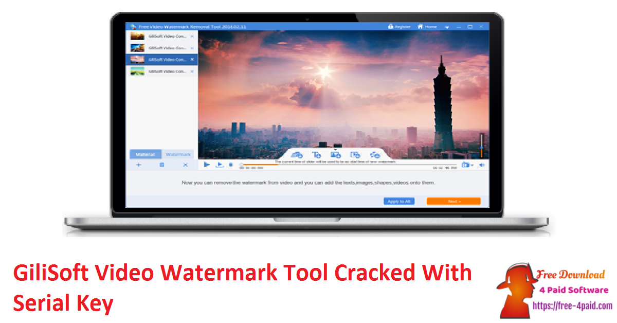 GiliSoft Video Watermark Tool Cracked With Serial Key