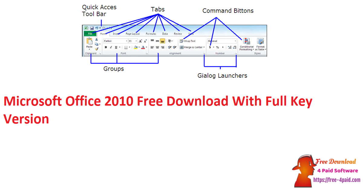 Microsoft Office 2010 Free Download With Full Key Version 