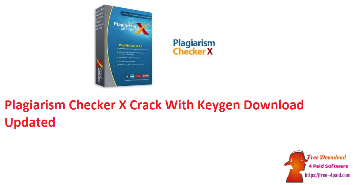 Plagiarism Checker X Serial Key