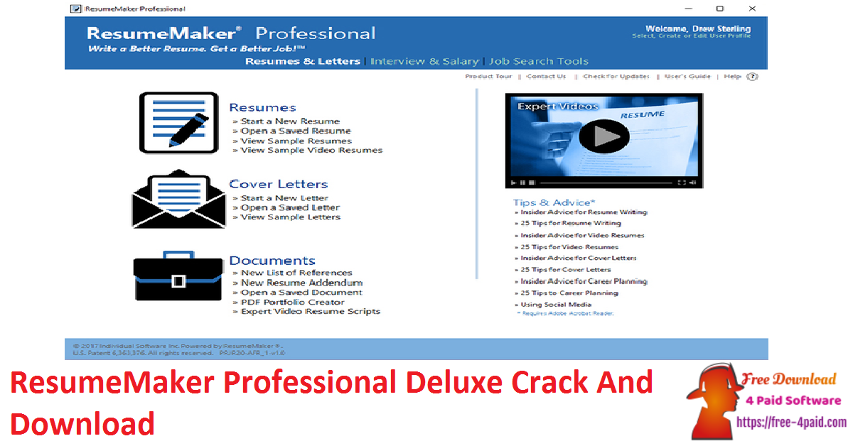 free ResumeMaker Professional Deluxe 20.2.1.5048