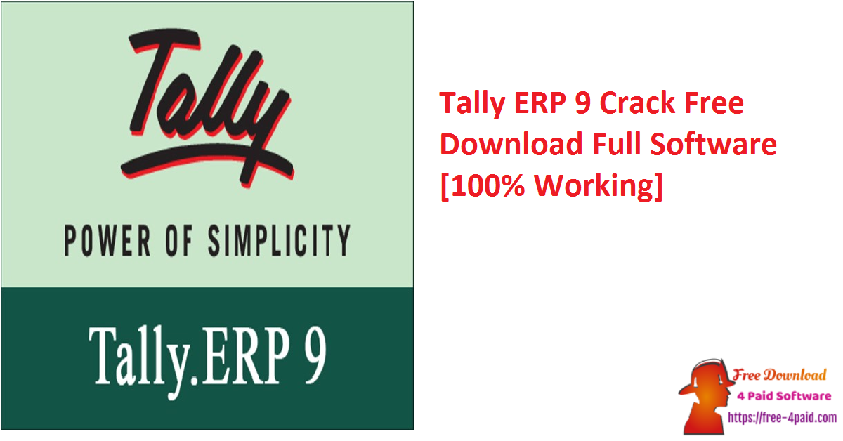 Tally ERP 9 Crack Free Download Full Software [100% Working]