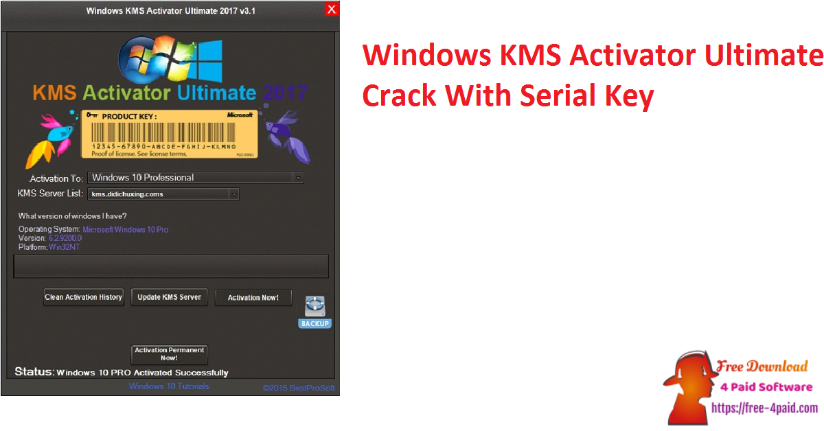 Windows KMS Activator Ultimate Crack With Serial Key
