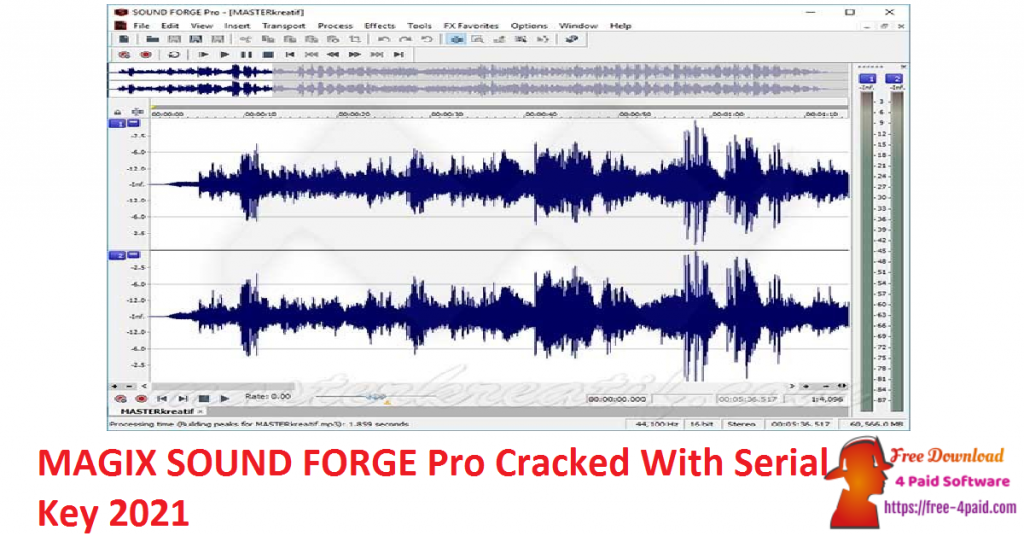 MAGIX SOUND FORGE Pro Cracked With Serial Key 2021