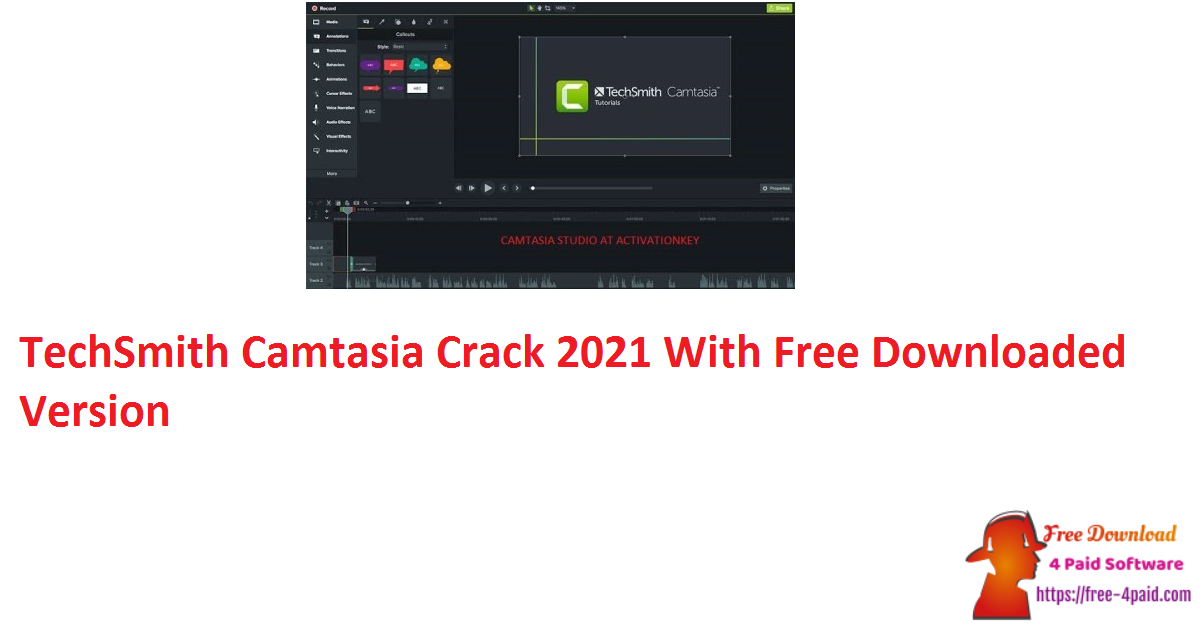TechSmith Camtasia Crack 2021 With Free Downloaded Version