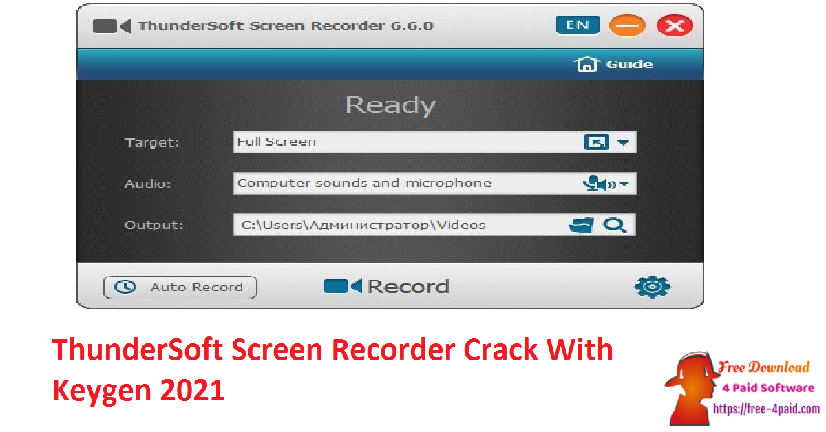 thundersoft screen recorder registration code