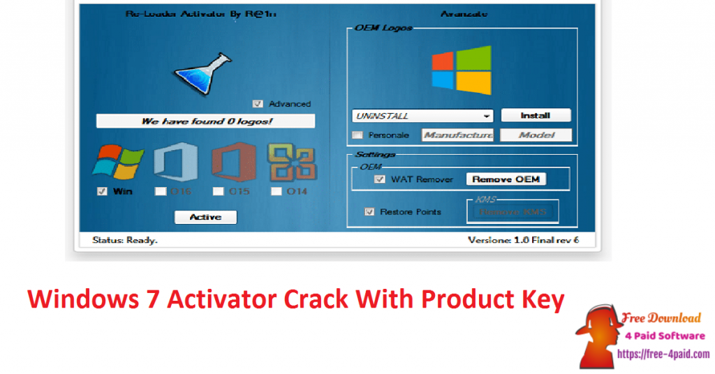 Windows 7 Activator Crack With Product Key 