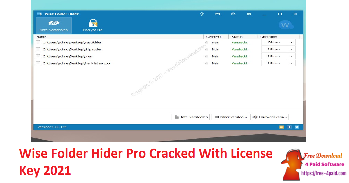 free instals Wise Folder Hider Pro 5.0.2.232