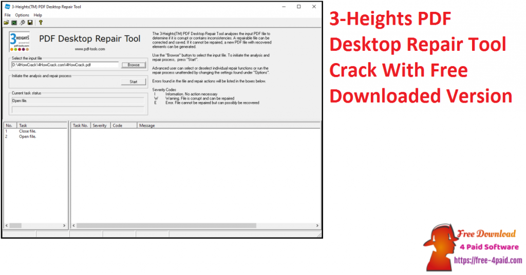 3-Heights PDF Desktop Repair Tool Crack With Free Downloaded Version