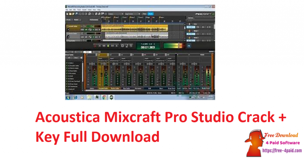 Acoustica Mixcraft Pro Studio Crack + Key Full Download