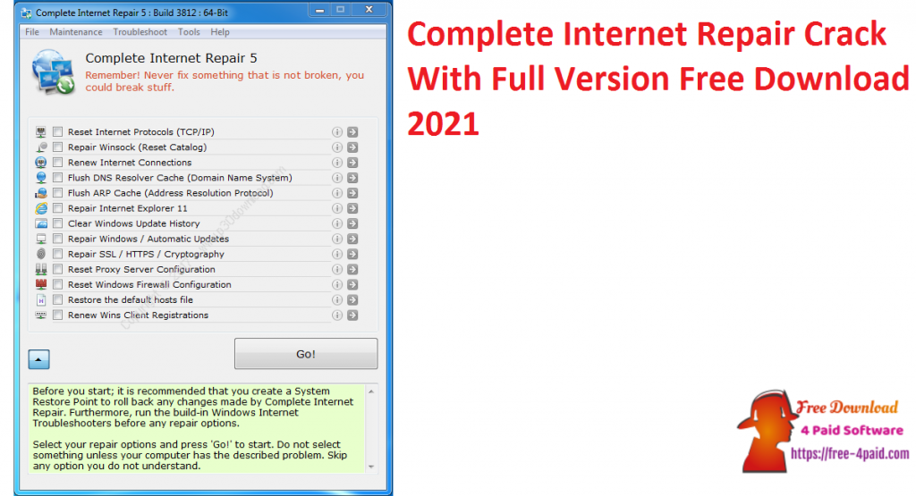 free Complete Internet Repair 11.1.3.6508