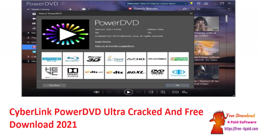 CyberLink PowerDVD Ultra Cracked And Free Download 2021