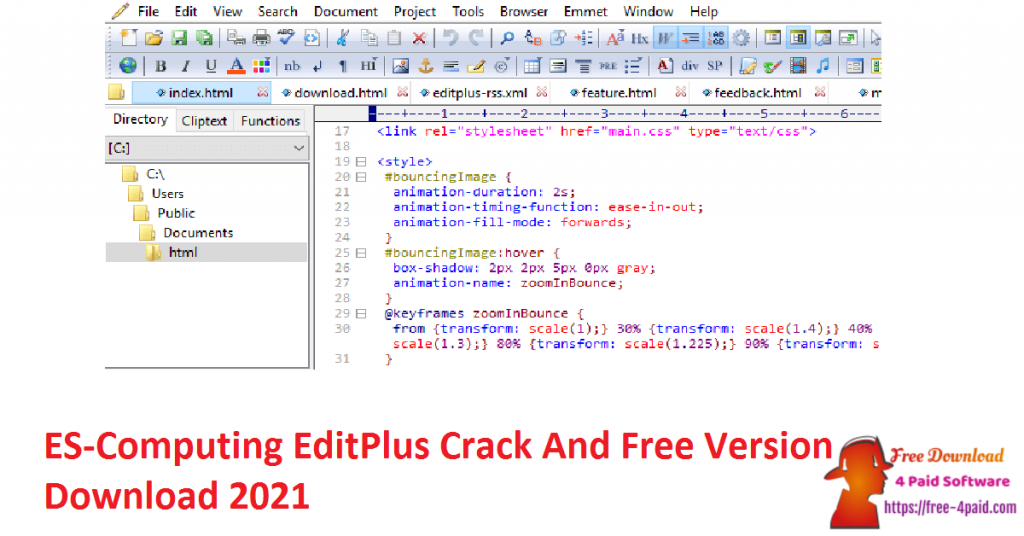 ES-Computing EditPlus Crack And Free Version Download 2021