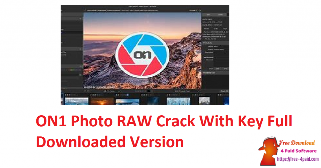 ON1 Photo RAW Crack With Key Full Downloaded Version