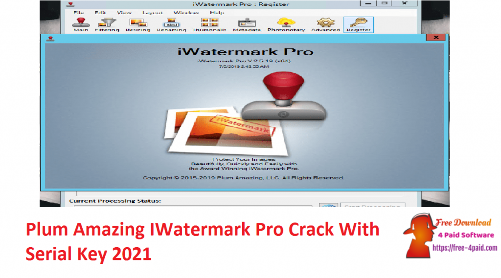 Plum Amazing IWatermark Pro Crack With Serial Key 2021