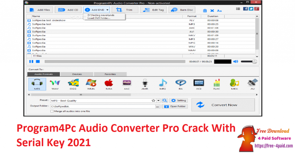 Program4Pc Audio Converter Pro Crack With Serial Key 2021