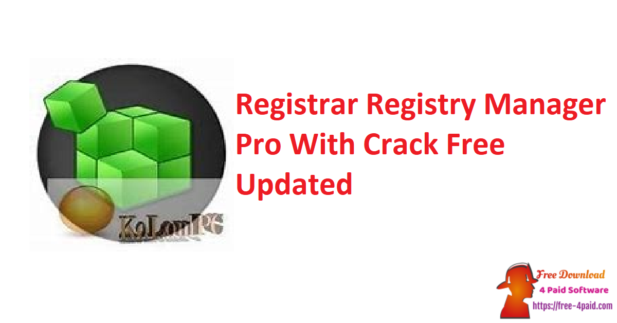 Registrar Registry Manager Pro With Crack Free Updated
