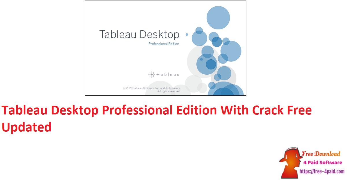 Tableau Desktop Professional Edition With Crack Free Updated