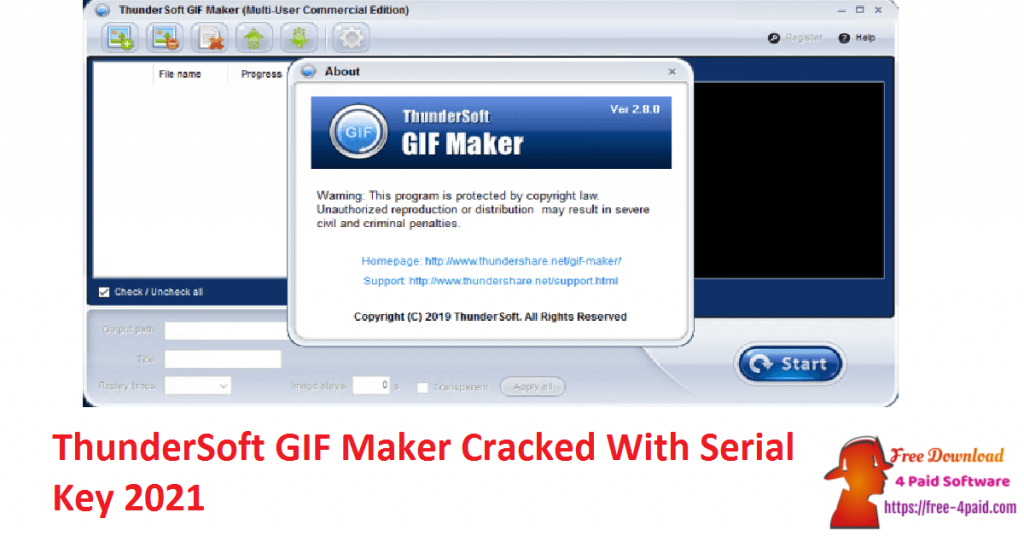 ThunderSoft GIF Maker Cracked With Serial Key 2021