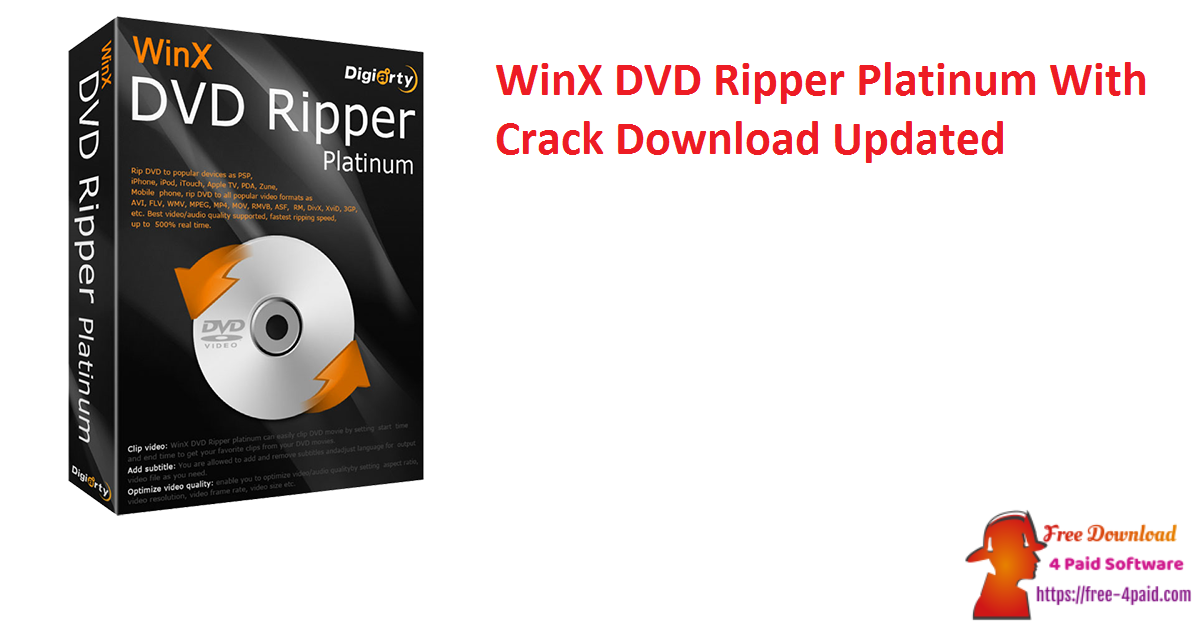 WinX DVD Ripper Platinum With Crack Download Updated