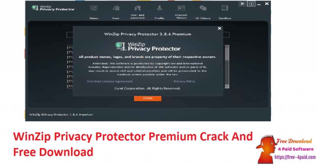 WinZip Privacy Protector Premium Crack And Free Download