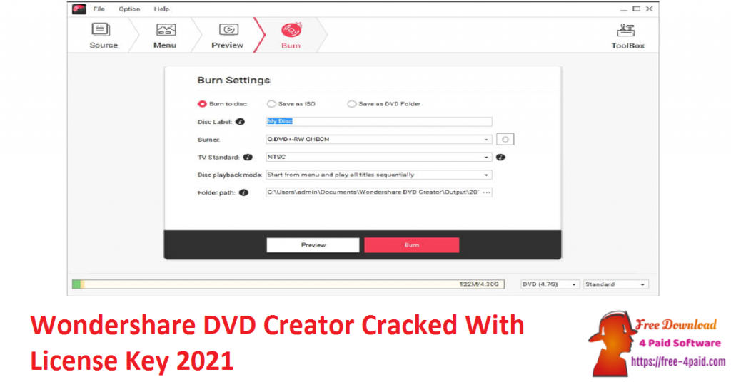 Wondershare DVD Creator Cracked With License Key 2021