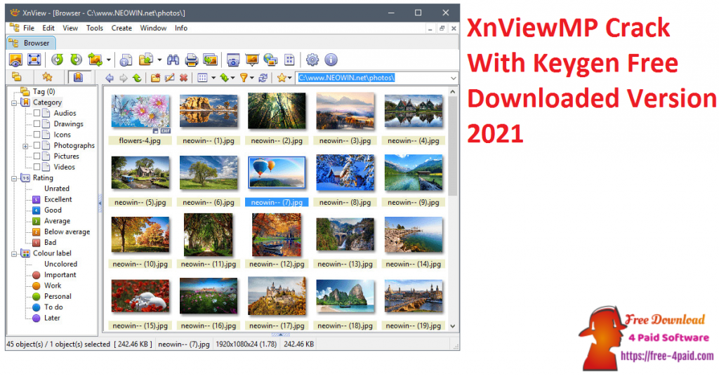 download the new version for windows XnViewMP 1.5.2