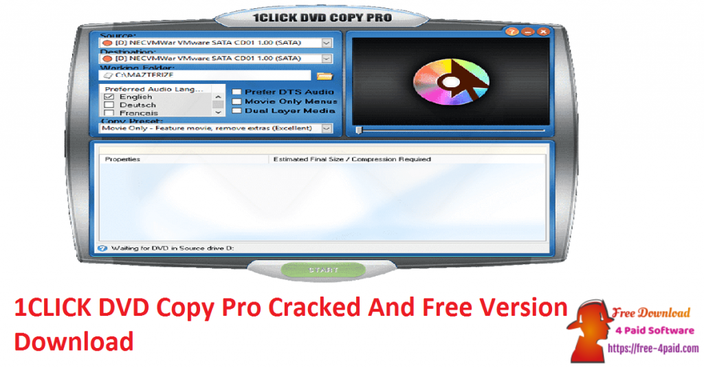 1CLICK DVD Copy Pro Cracked And Free Version Download