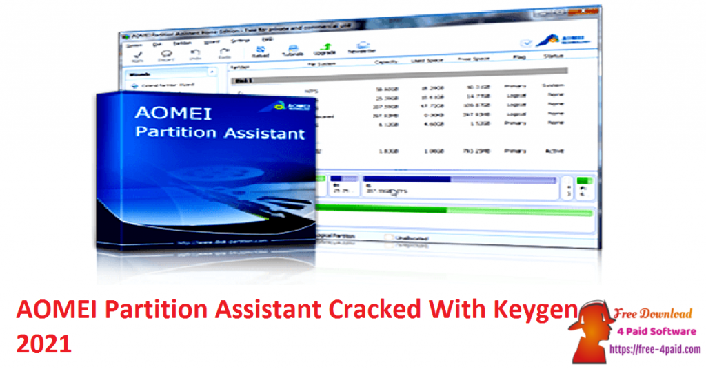 AOMEI Partition Assistant Cracked With Keygen 2021