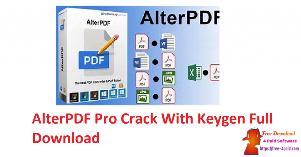 AlterPDF Pro Crack With Keygen Full Download