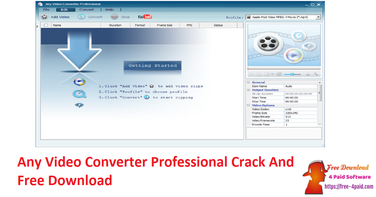 any video converter professional serial key