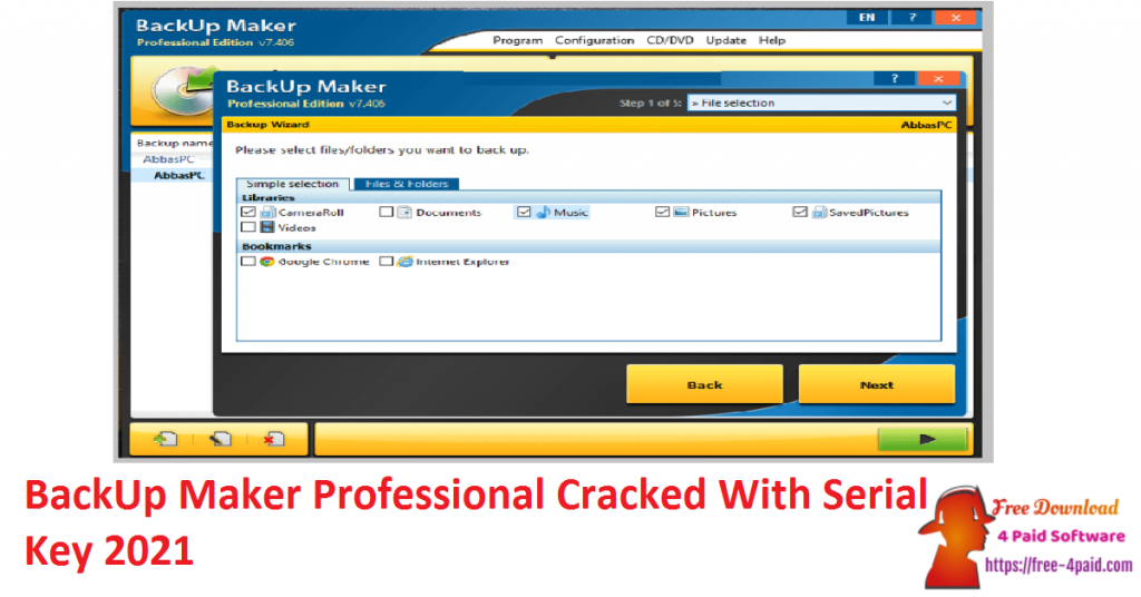 BackUp Maker Professional Cracked With Serial Key 2021