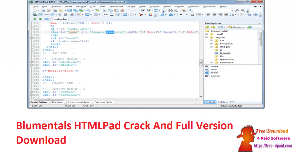 Blumentals HTMLPad Crack And Full Version Download