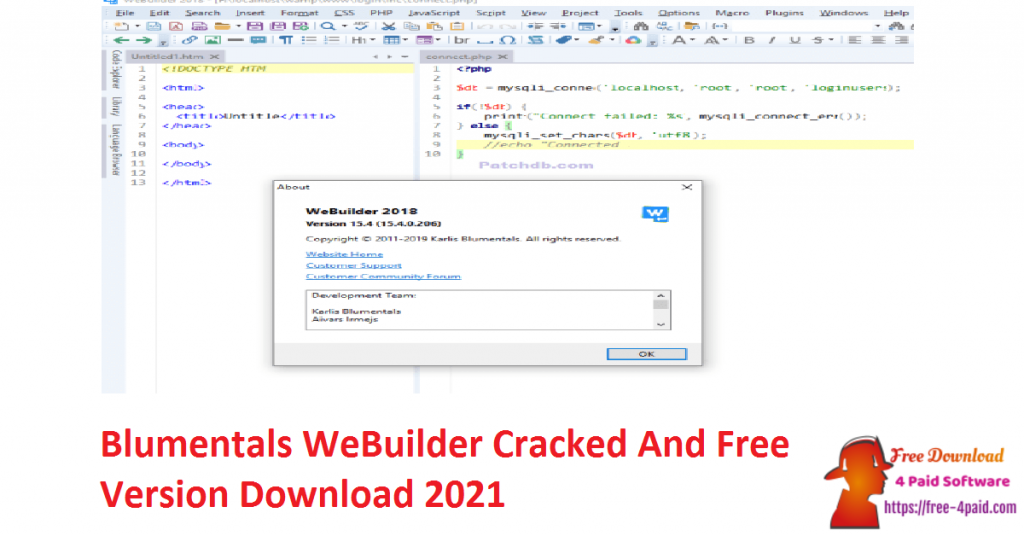 Blumentals WeBuilder Cracked And Free Version Download 2021