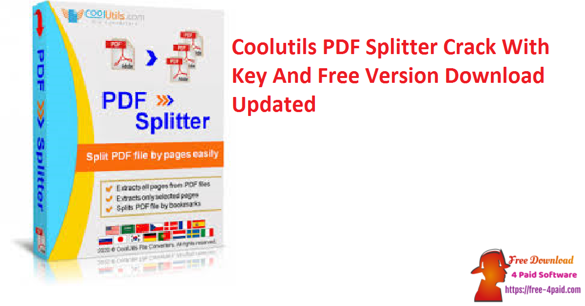 Coolutils PDF Splitter Crack With Key And Free Version Download Updated