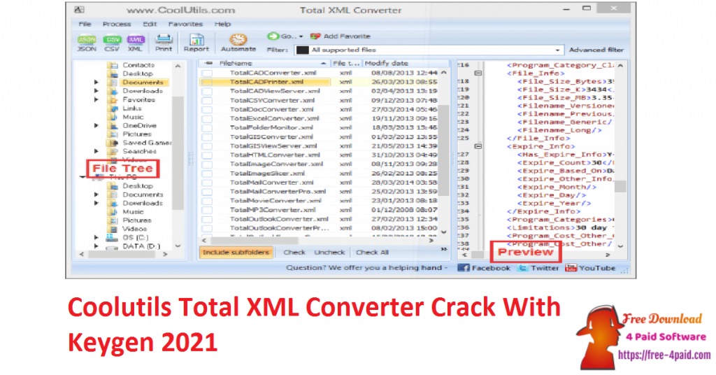 Coolutils Total XML Converter Crack With Keygen 2021