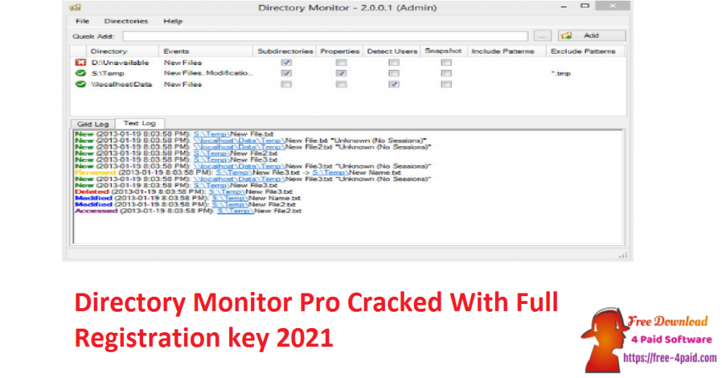Directory Monitor Pro Cracked With Full Registration key 2021