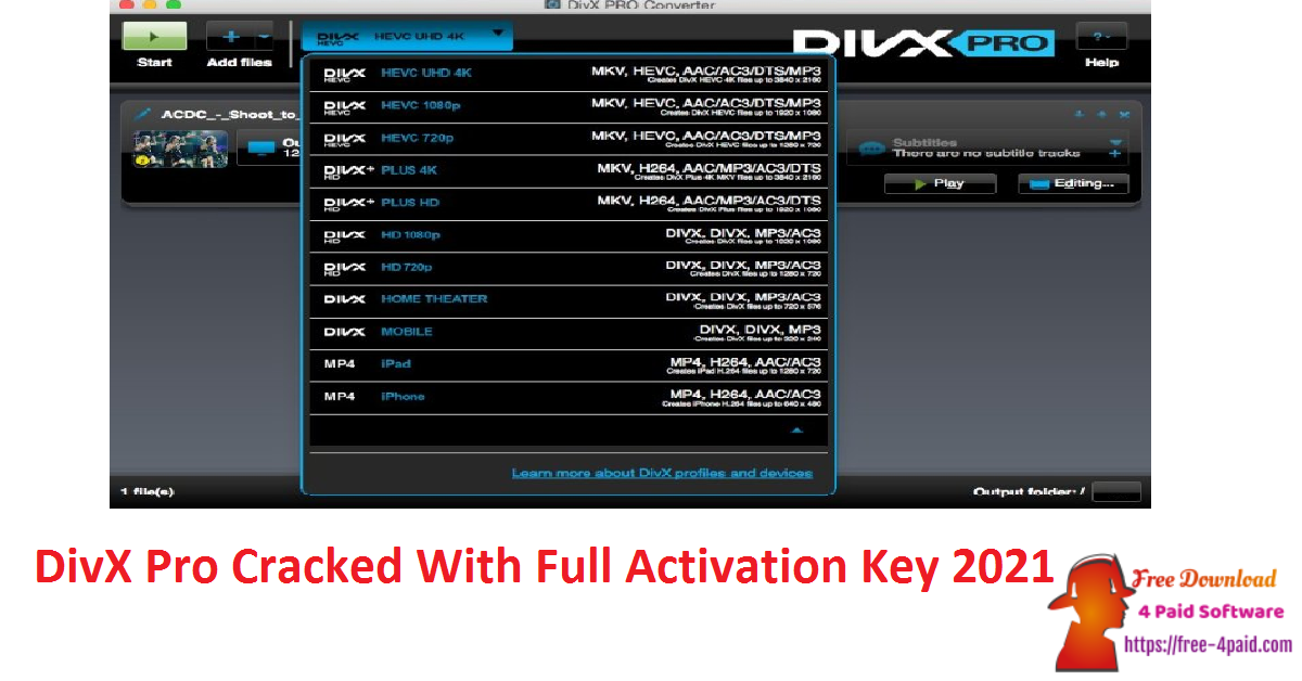 DivX Pro 10.10.1 for ios instal free