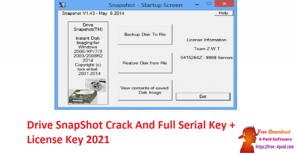 Drive SnapShot Crack And Full Serial Key + License Key 2021