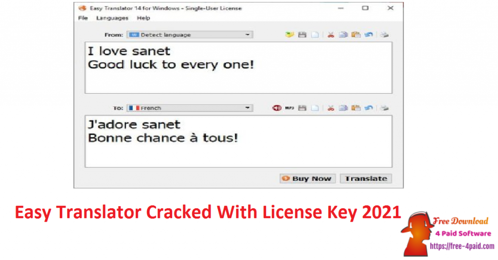 Easy Translator Cracked With License Key 2021