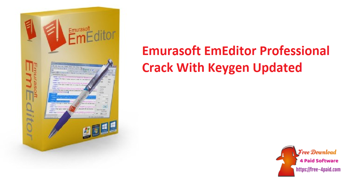 Emurasoft EmEditor Professional Crack With Keygen Updated