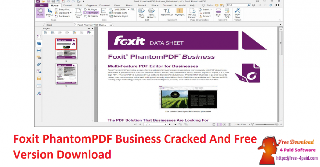 Foxit PhantomPDF Business Cracked And Free Version Download 