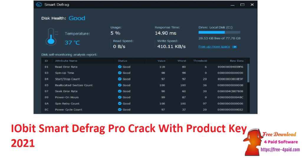 IObit Smart Defrag Pro Crack With Product Key 2021
