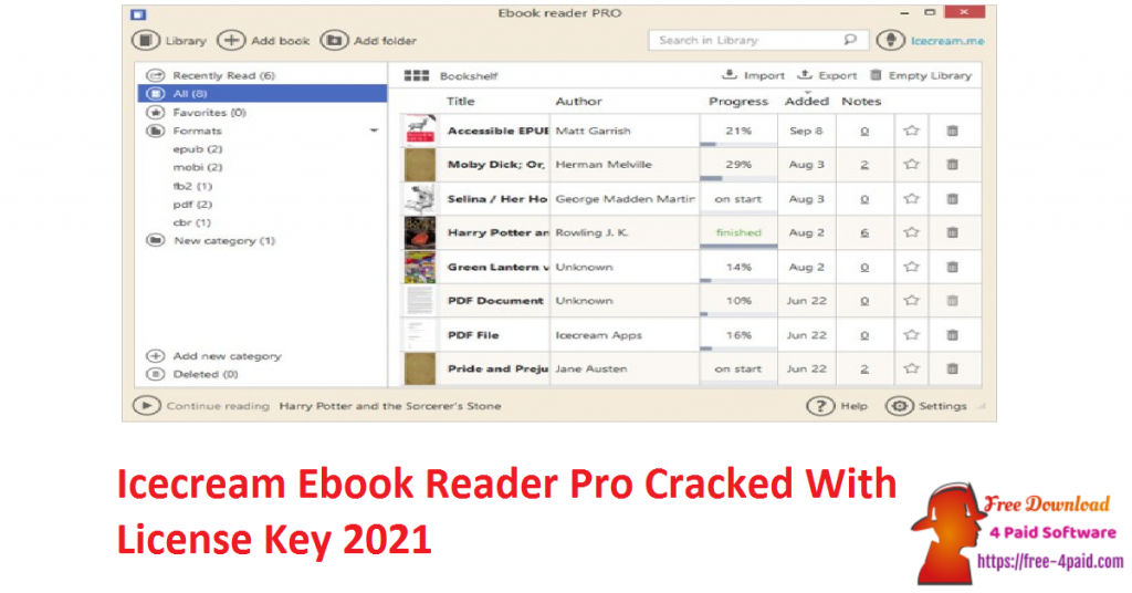 IceCream Ebook Reader 6.33 Pro for apple download