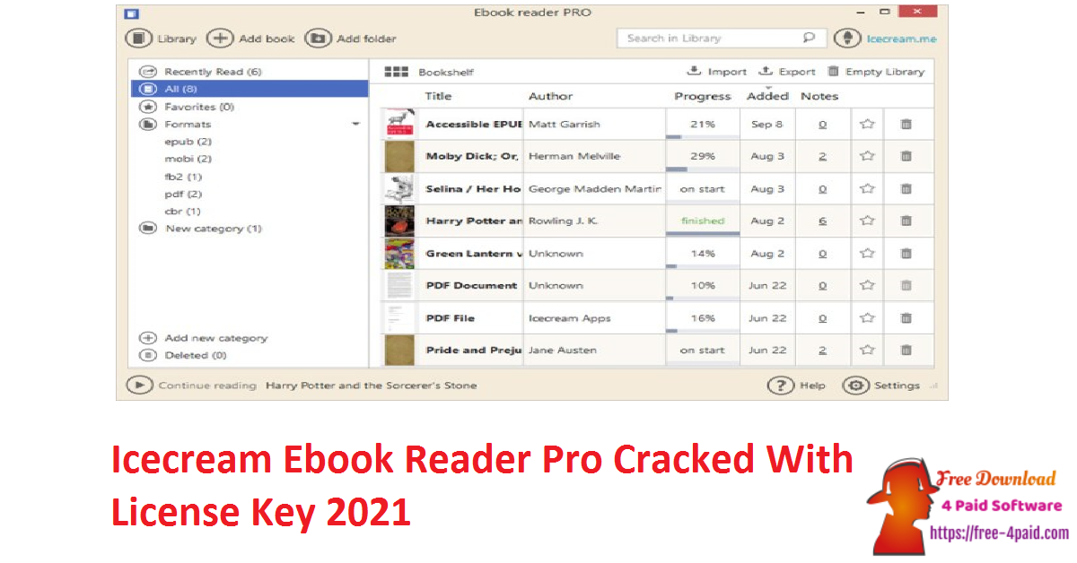 instaling IceCream Ebook Reader 6.44 Pro