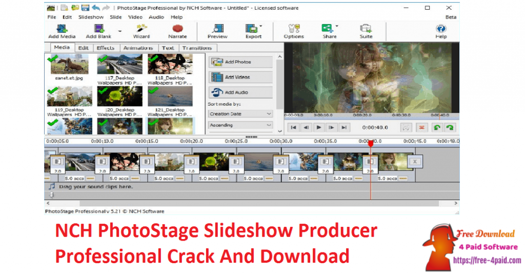 PhotoStage Slideshow Producer Professional 10.61 for ipod download