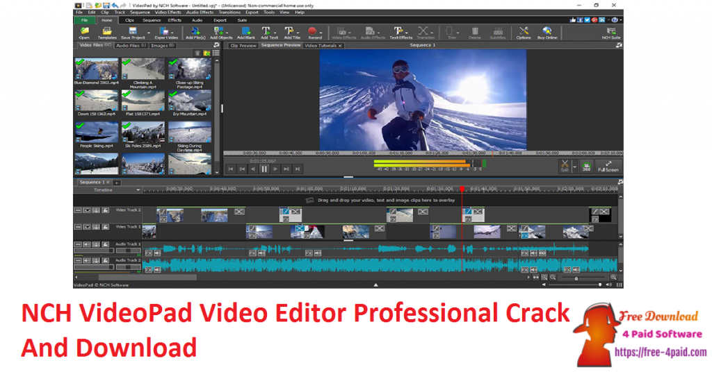 free downloads NCH VideoPad Video Editor Pro 13.59