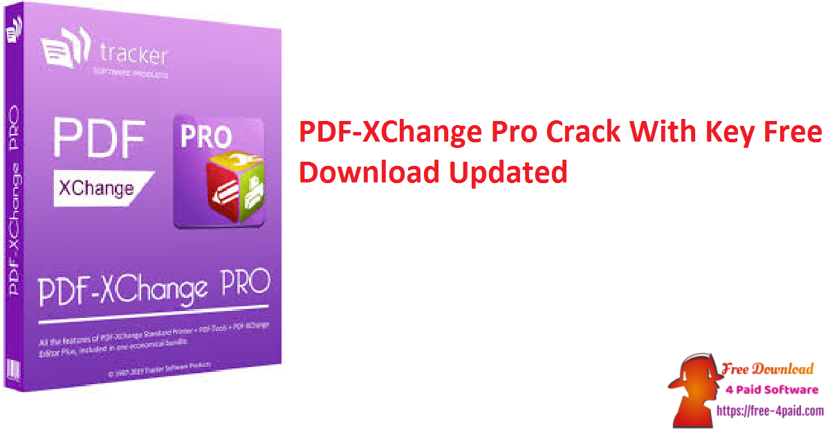 PDF-XChange Pro Crack With Key Free Download Updated