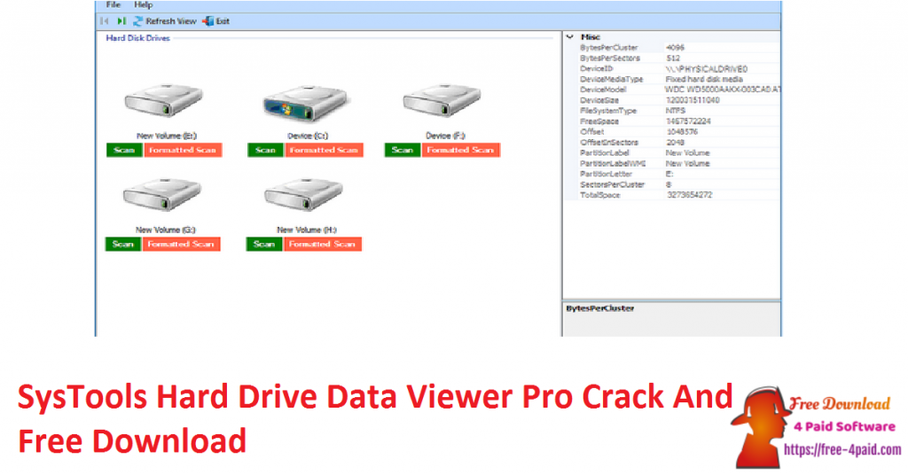 SysTools Hard Drive Data Viewer Pro Crack And Free Download