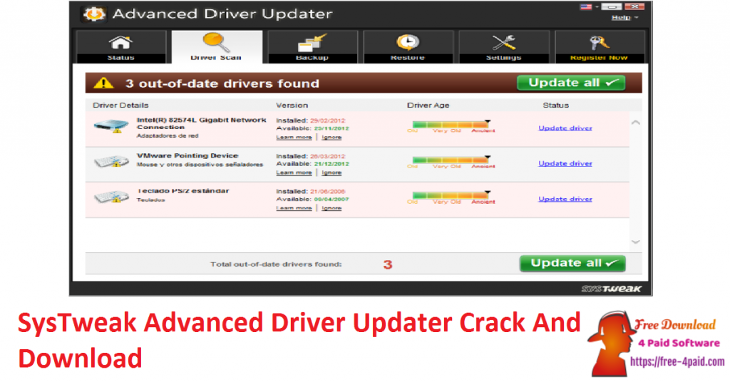 SysTweak Advanced Driver Updater Crack And Download